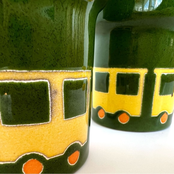 Vintage Waechtersbach West Germany Mugs Train MCM - Picture 7 of 12